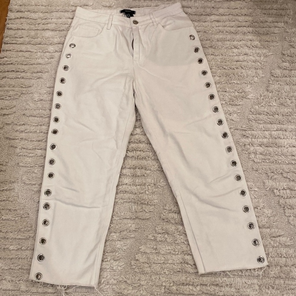 Forever 21 Eyelet Jeans Sz 25